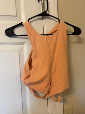 Athleta Peach Scoop-Back Sports Bra